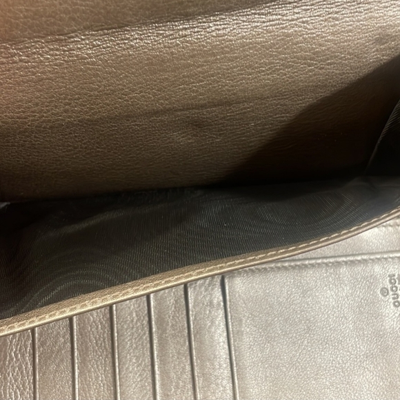 🔥LIKE NEW GUCCI GUCCISSIMA LEATHER LOGO CONTINENTAL WALLET - Picture 10 of 13